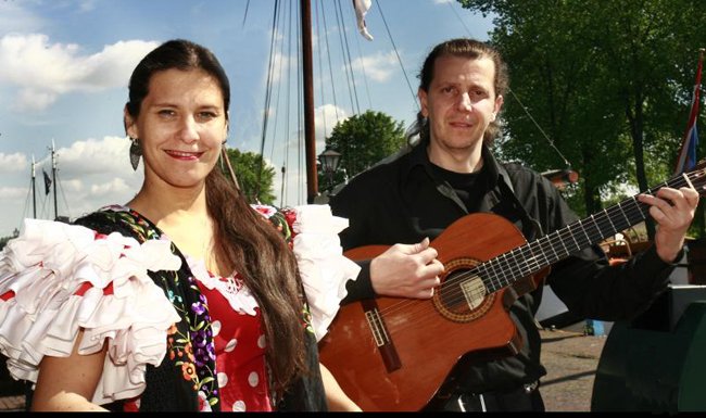 spanje thema feest muziek duo