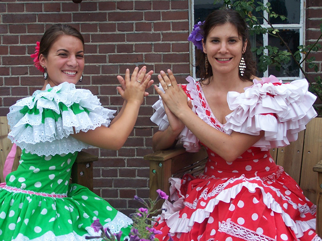 spanje thema feest danseressen